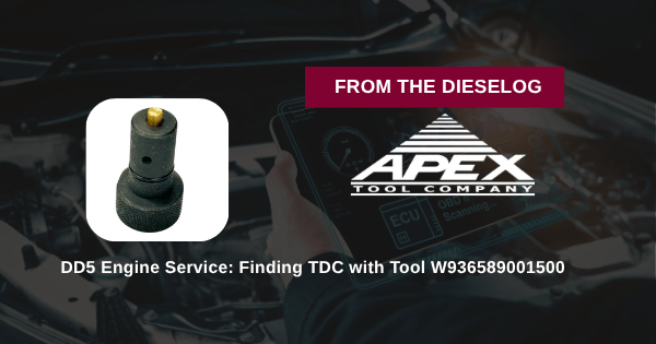 DD5 Engine Service: Finding TDC with Tool W936589001500